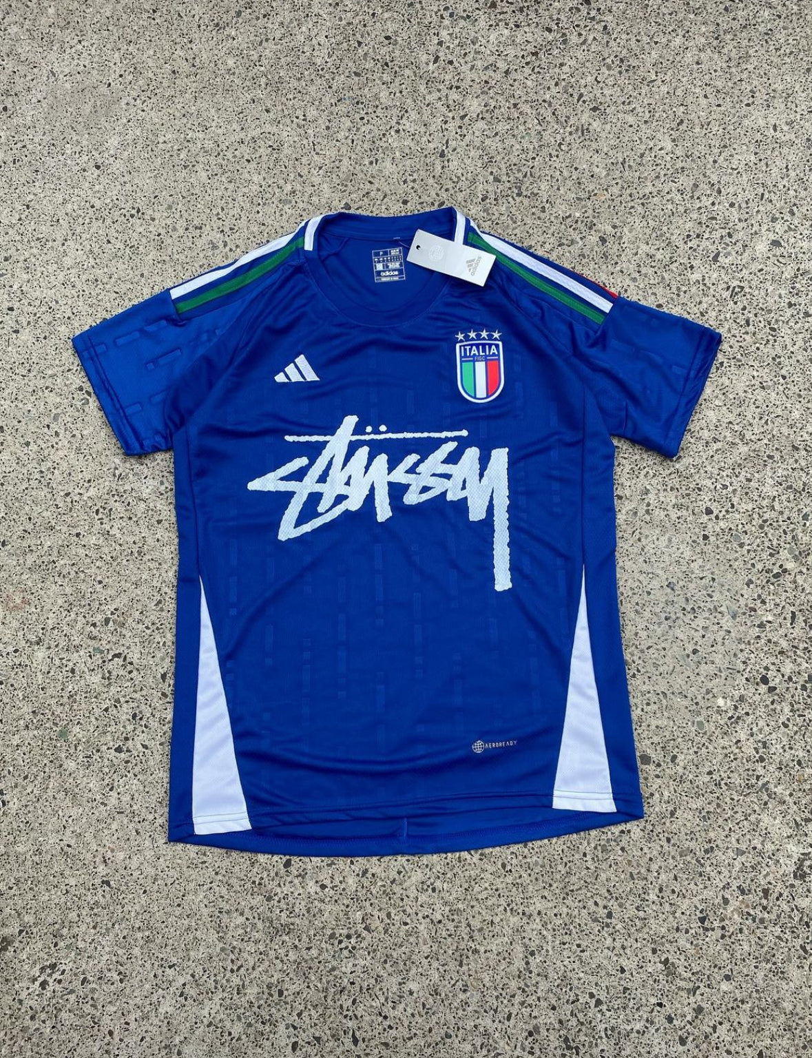 STÜSSY X “ITALY” JERSEY - BLUE ( JUNIOR SIZE)