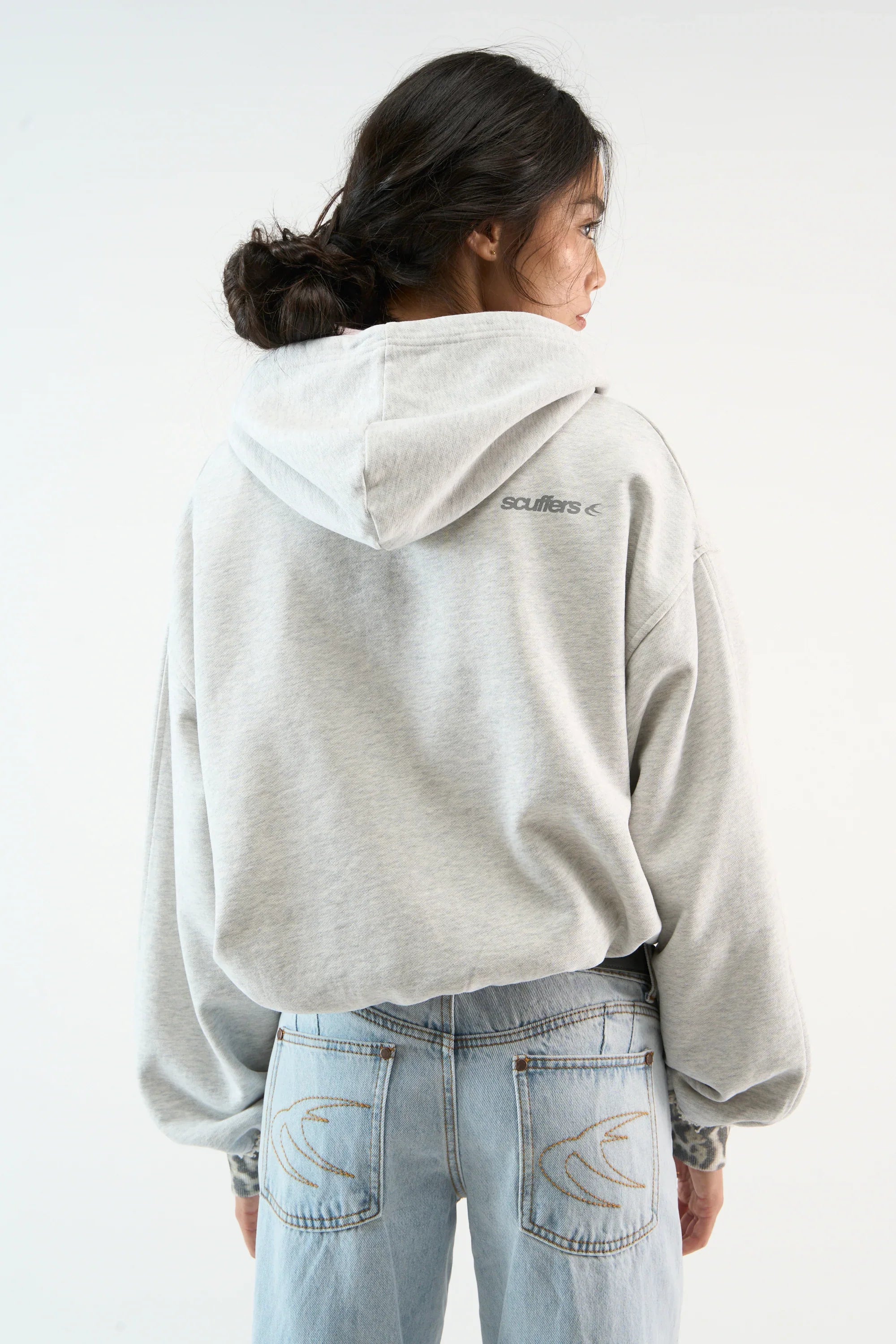 Grey Melange Hoodie