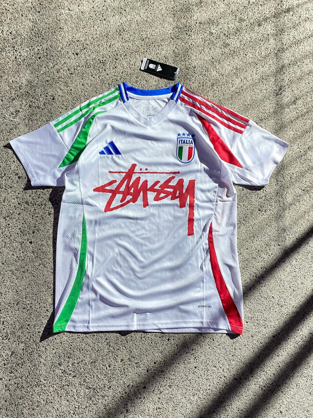 STÜSSY X “ITALY” JERSEY - white (JUNIOR SIZE)