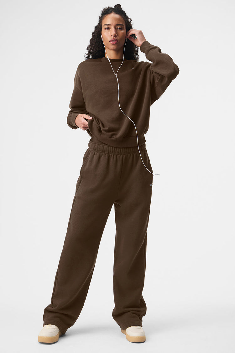 Accolade Straight Leg Sweatpant & Neck Pullover Set
