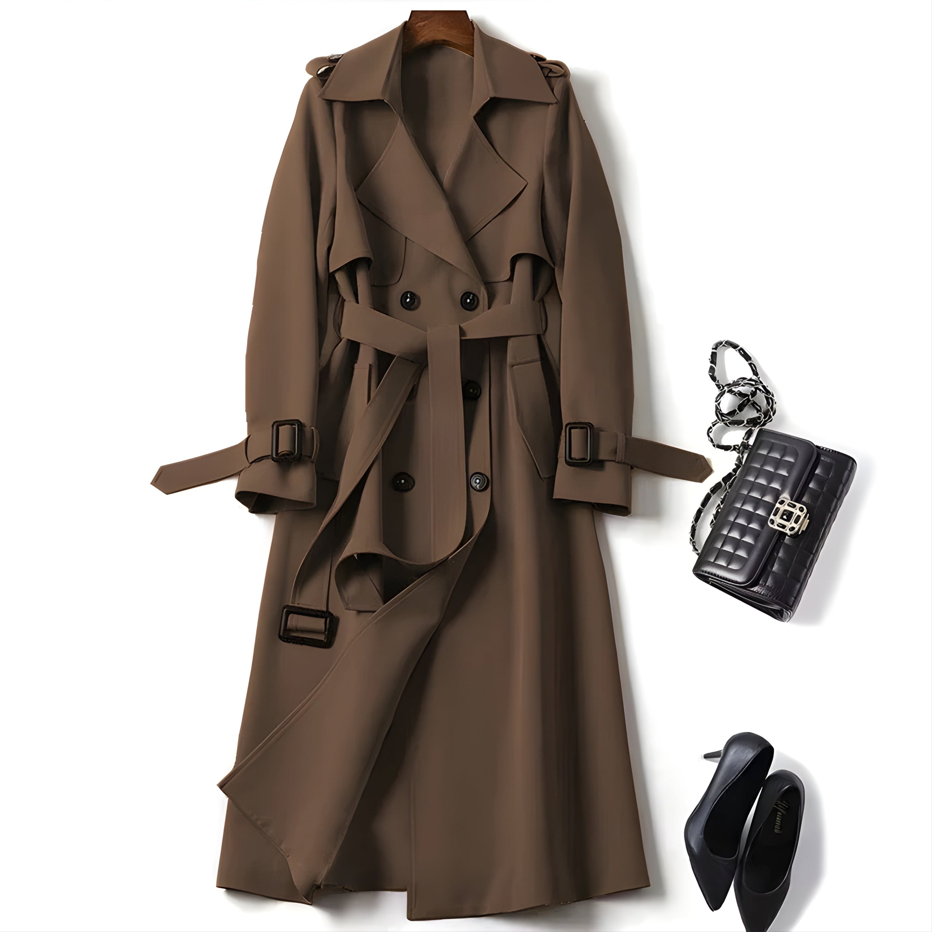 Women’s Double-Breasted Trench Coat