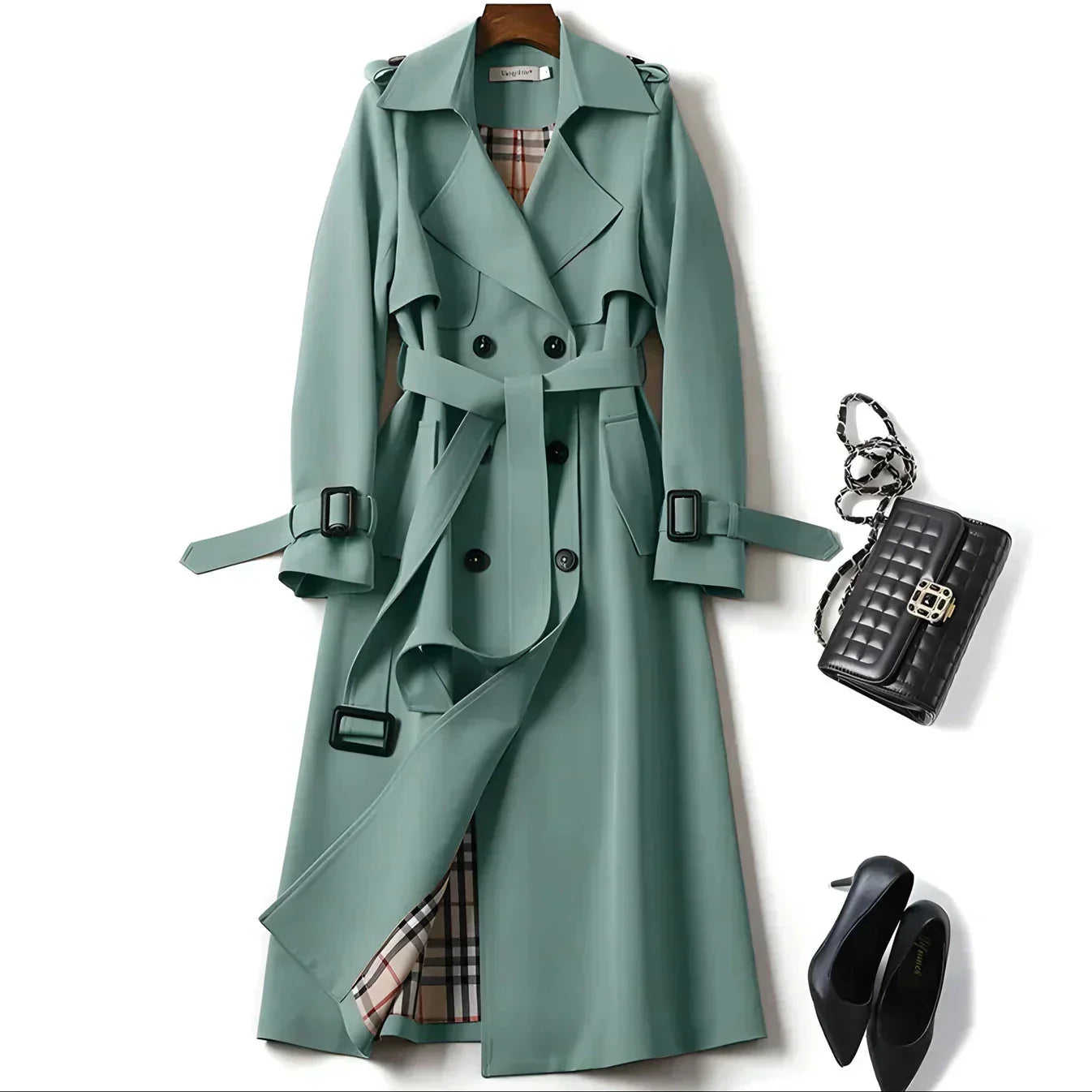 Women’s Double-Breasted Trench Coat